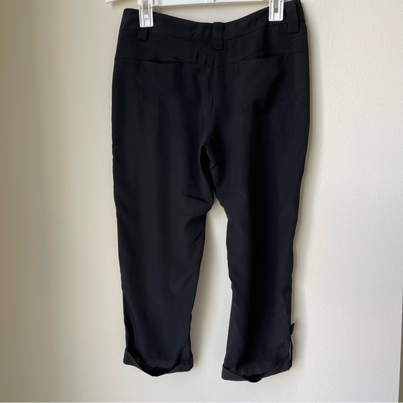 BCBG Sheer Capri Breezy Summer Pants Size 4 - Picture 14 of 15